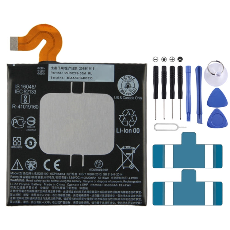 B2Q55100 Batteria ai polimeri di ioni di litio per HTC U12+ / U12 Plus, For HTC U12+ B2Q55100 Batteria ai polimeri di ioni di litio per HTC U12+ / U12 Plus, For HTC U12+